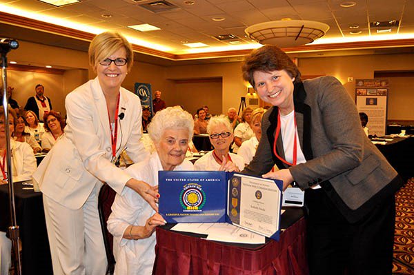 Isabelle Steele was among four Gold Star Mothers who received a Certificate of Honor, which recogniz