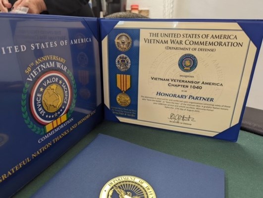Honorary Partner ceremony for FL VVA Chapter 1040 by the Florida Ponce de Leon Chapter NSDAR.