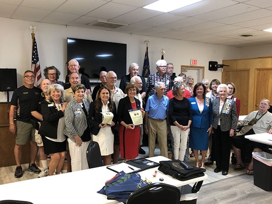 Honorary Partner ceremony for FL VVA Chapter 1041 by the Florida Halpatiokee Chapter NSDAR.