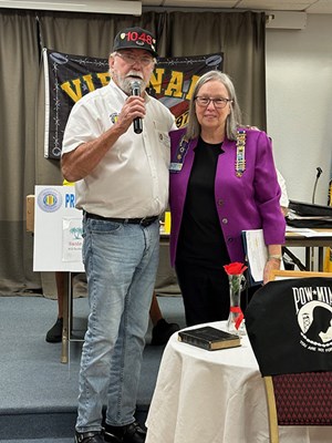 Honorary Partner ceremony for Florida VVA Chapter 1048 by the Sugar Mill Chapter NSDAR.
