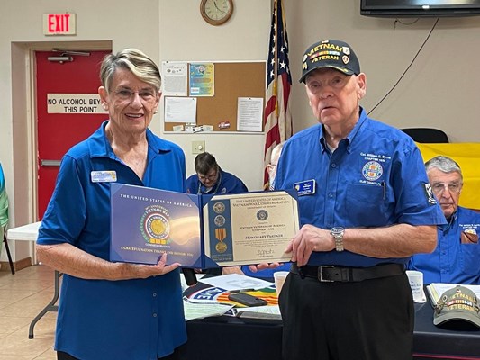 Honorary Partner ceremony for Florida VVA Chapter 1059 by the Sophia Fleming Chapter NSDAR.