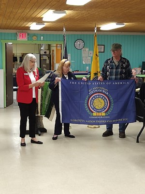 Honorary Partner ceremony for FL VVA Chapter 1088 by the FL Amelia Island Chapter NSDAR.
