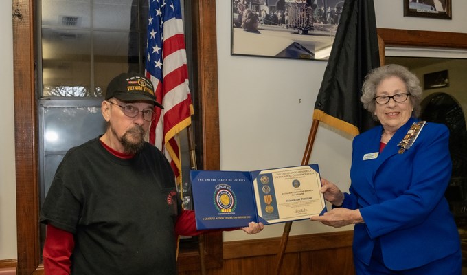 Honorary Partner ceremony for FL VVA Chapter 96 by the FL Caroline Brevard Chapter NSDAR.