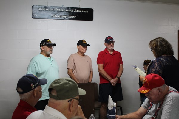 Honorary Partner ceremony for FL VVA Chapter 1097 by the USS Hannah Chapter NSDAR.