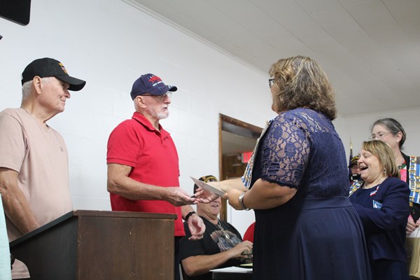 Honorary Partner ceremony for FL VVA Chapter 1097 by the USS Hannah Chapter NSDAR.