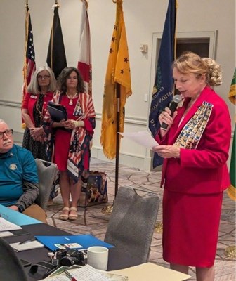 Honorary Partner ceremony for the FL VVA State Council by the FL Maria Jefferson Chapter NSDAR.