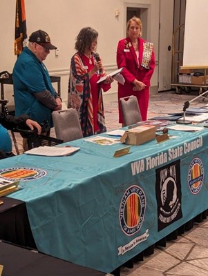 Honorary Partner ceremony for the FL VVA State Council by the FL Maria Jefferson Chapter NSDAR.