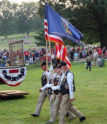 Four Veterans Marching 1