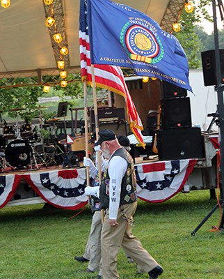 Four Veterans Marching 2