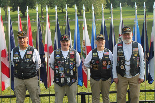 Four Veterans Standing