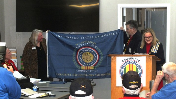 Honorary Partner ceremony for GA VVA 1030 Chapter by the GA  Martha Stewart Bulloch Chapter NSDAR.