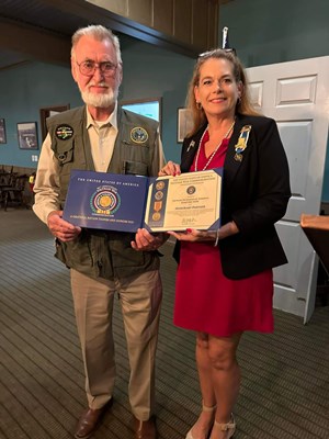 Honorary Partner ceremony for the GA VVA 1070 Chapter by the GA Ebenezer Folsom Chapter NSDAR.