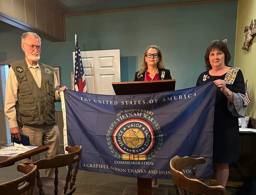 Honorary Partner ceremony for the GA VVA 1070 Chapter by the GA Ebenezer Folsom Chapter NSDAR.