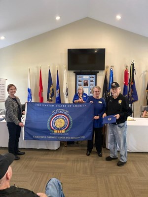Honorary Partner ceremony for the GA VVA 1101 Chapter by the GA Toccoa Chapter NSDAR.