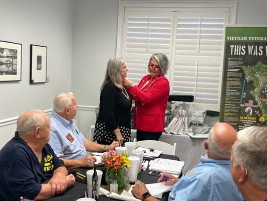 Honorary Partner ceremony for the GA VVA Chapter 11378 by the Earl Camden Chapter NSDAR.