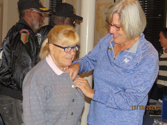 Honorary Partner ceremony for the GA VVA 671 Chapter by the GA Lachlan McIntoch Chapter NSDAR.