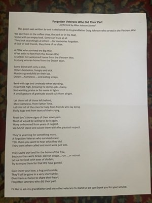 Honorary Partner ceremony for the GA VVA 671 Chapter by the GA Lachlan McIntoch Chapter NSDAR.