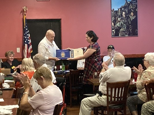 Honorary Partner ceremony for the GA VVA 789 Chapter by the GA Savannah Chapter NSDAR.