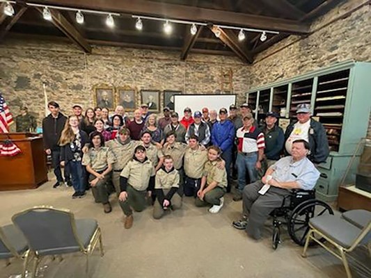 Honorary Partner ceremony for the GA VVA 946 Chapter by the GA Lt. James Monroe Chapter NSDAR.