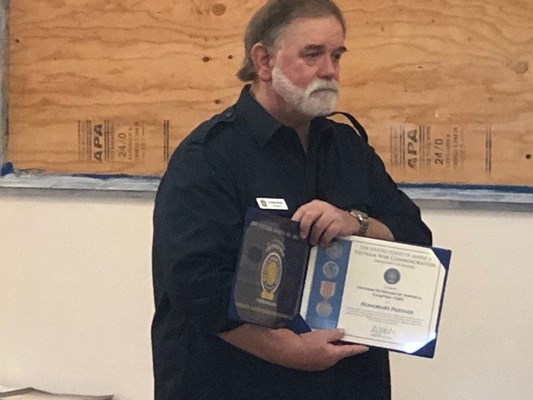 Ceremony for ID VVA Chap.1025 by the Eagle, Emma Edwards Green, Ee-dah-how, Pioneer Chapters NSDAR.