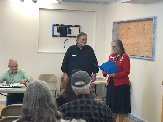 Ceremony for ID VVA Chap.1025 by the Eagle, Emma Edwards Green, Ee-dah-how, Pioneer Chapters NSDAR.