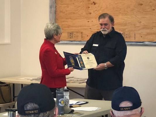 Ceremony for ID VVA Chap.1025 by the Eagle, Emma Edwards Green, Ee-dah-how, Pioneer Chapters NSDAR.