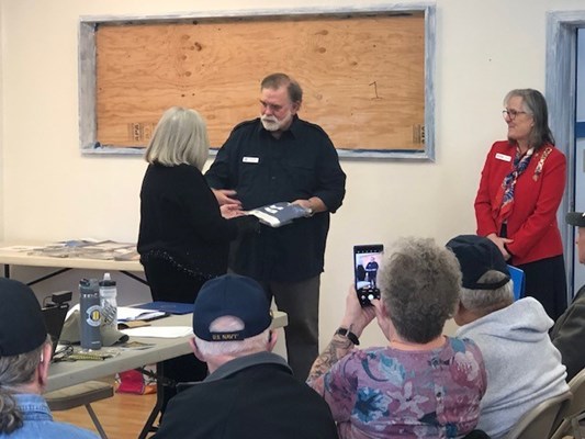 Ceremony for ID VVA Chap.1025 by the Eagle, Emma Edwards Green, Ee-dah-how, Pioneer Chapters NSDAR.