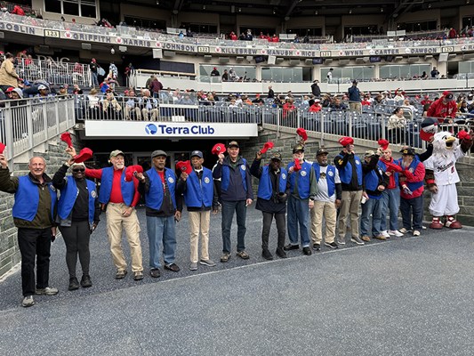 The Washington Nationals honored 14 Vietnam Veterans during their 3rd inning “Salute to Service.” 