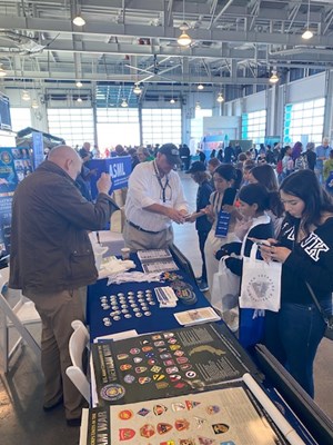 During Fleet Week, visitors experience interactive, educational displays in the Innovation Zone.
