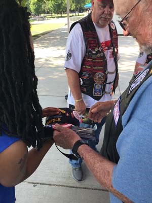 Numerous Vietnam Veterans were pinned at a ceremony that took place during Rolling Thunder 2018.