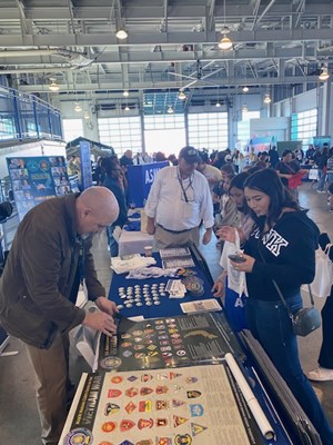 During Fleet Week, visitors experience interactive, educational displays in the Innovation Zone.