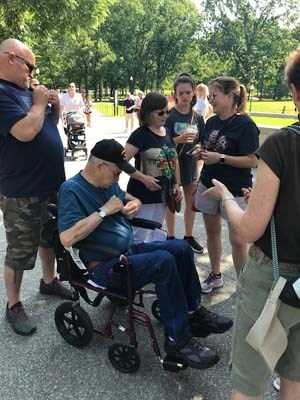 Numerous Vietnam Veterans were pinned at a ceremony that took place during Rolling Thunder 2018.