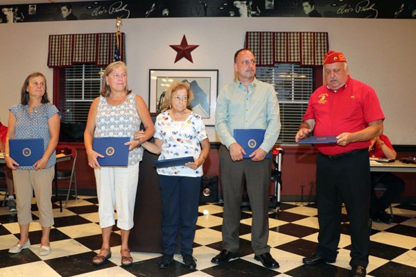 Marine Lance Corporal Edward Charles Statelman's five siblings honored with Certificate of Honor In 