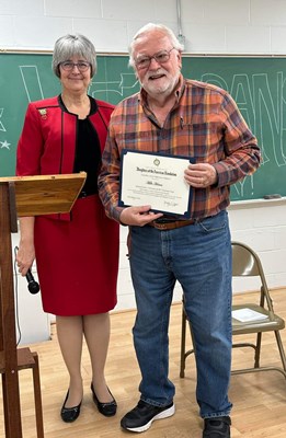 Honorary Partner ceremony for IN VVA Chapter 295 by the IN Caroline Scott Harrison Chapter NSDAR.