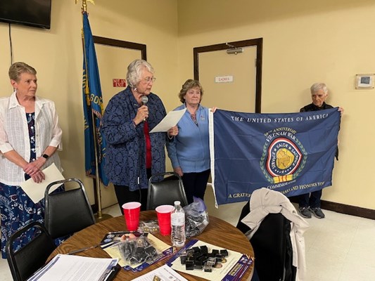 Honorary Partner ceremony for IN VVA Chapter 71 by the IN Ross&#39; Run Chapter NSDAR.