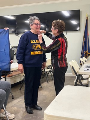 Honorary Partner ceremony for IN VVA Chapter 777 by the IN Richmond-Indiana Chapter NSDAR.