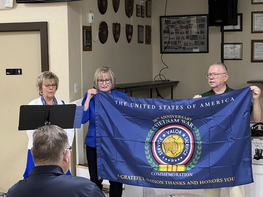 Honorary Partner ceremony for KS VVA Chapter 75 by the Kansas State Society NSDAR.