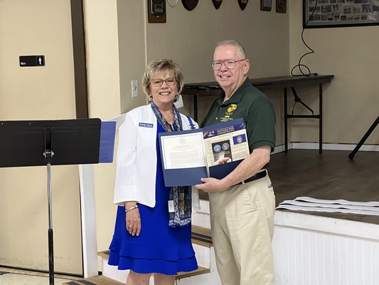 Honorary Partner ceremony for KS VVA Chapter 75 by the Kansas State Society NSDAR.