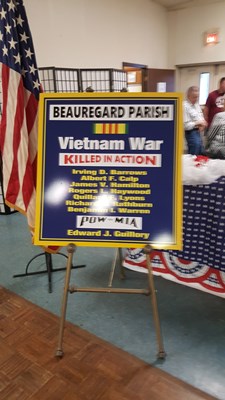 Honorary Partner ceremony for LA VVA Chapter 1138 by the Kisatchie Chapter NSDAR.