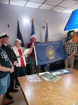 Honorary Partner ceremony for ME VVA Chapter 1044 by the Rebecca Emery Chapter NSDAR.