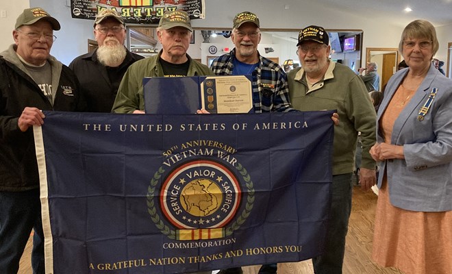 Ceremony for MI VVA Chapter 110 by the Philip Livingston Chapter, NSDAR.