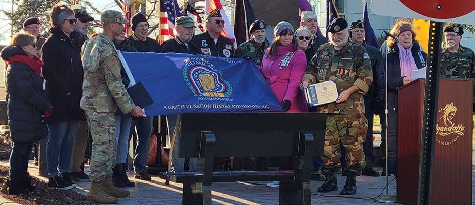 Ceremony for MI VVA Chapter 259 by the Monguagon Chapter, NSDAR