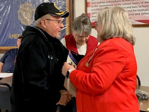 Ceremony for MI VVA Chapter 390 by the John Alden Chapter, NSDAR