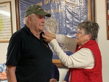 Ceremony for MI VVA Chapter 390 by the John Alden Chapter, NSDAR