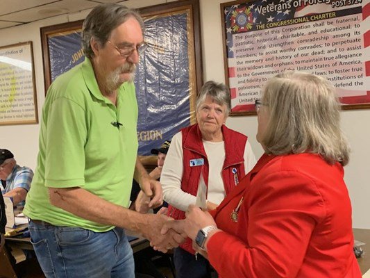Ceremony for MI VVA Chapter 390 by the John Alden Chapter, NSDAR