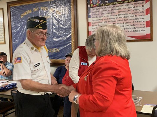 Ceremony for MI VVA Chapter 390 by the John Alden Chapter, NSDAR