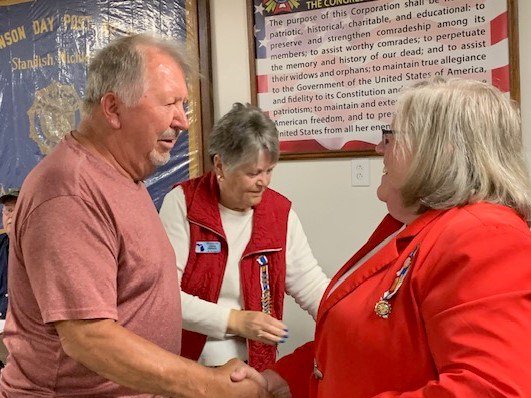 Ceremony for MI VVA Chapter 390 by the John Alden Chapter, NSDAR