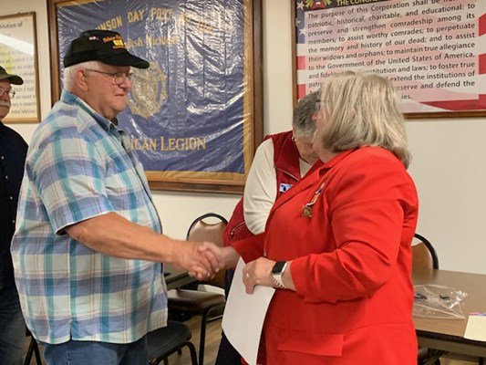 Ceremony for MI VVA Chapter 390 by the John Alden Chapter, NSDAR