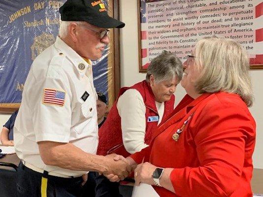 Ceremony for MI VVA Chapter 390 by the John Alden Chapter, NSDAR
