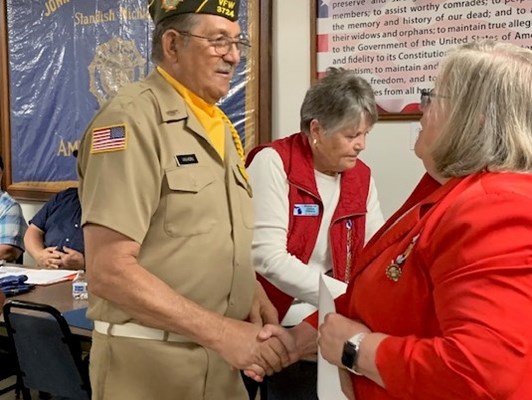 Ceremony for MI VVA Chapter 390 by the John Alden Chapter, NSDAR